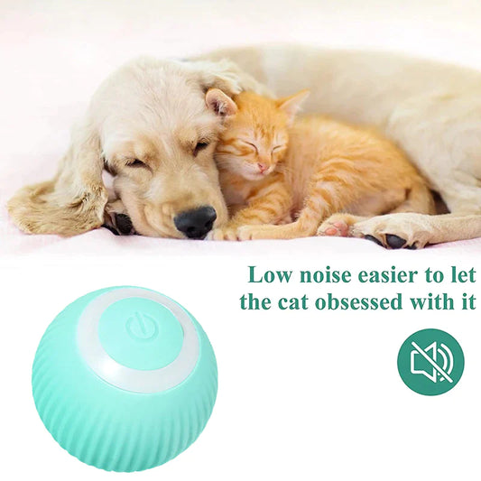 "Interactive Smart Puppy Ball - Self-Rolling Toy for Cats and Small Dogs"